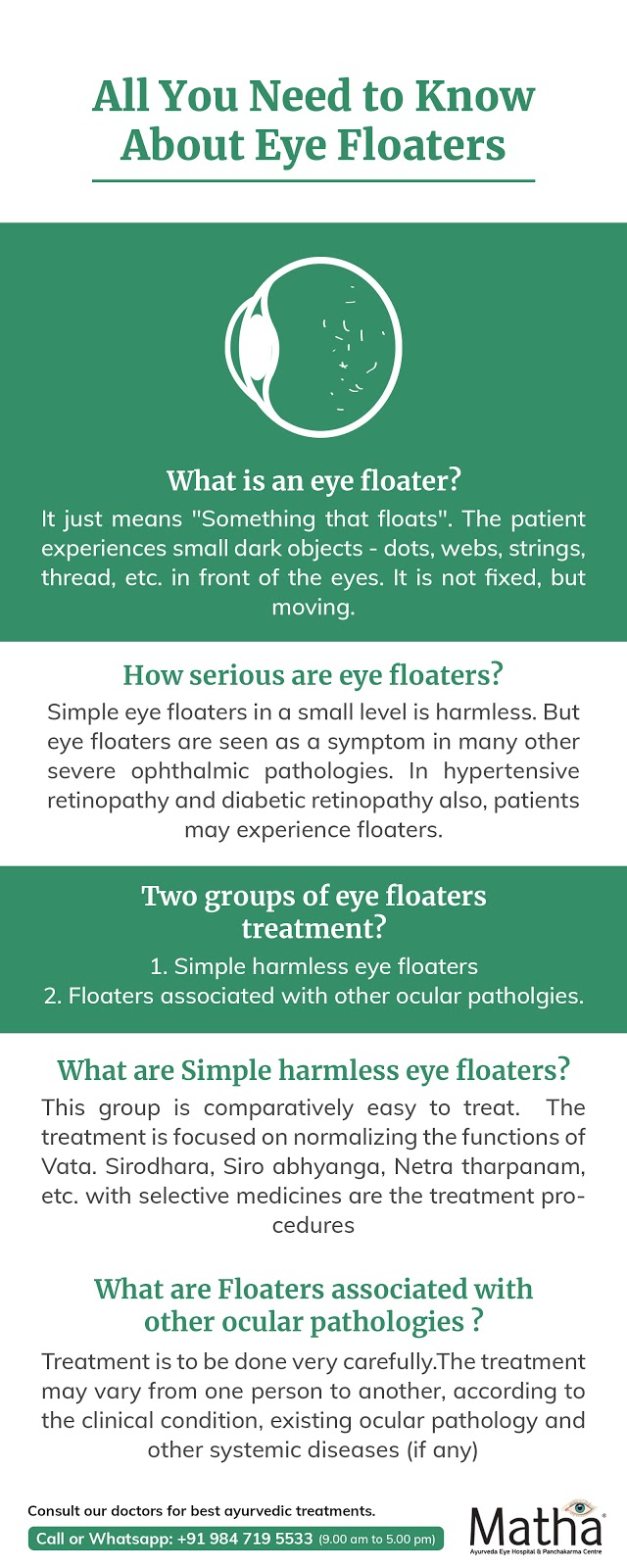 floaters ayurveda eye treatment